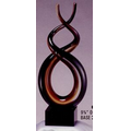 Art Glass Sculpture - 9.75" Figure 8